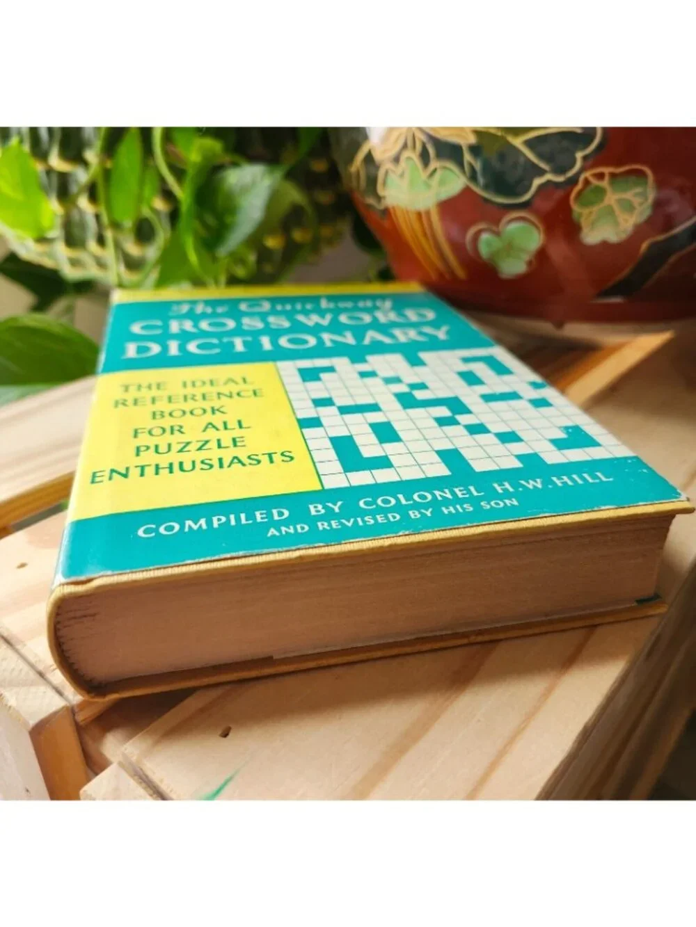 1974 Quickway Crossword Dictionary by H.W. Hill Vintage Hardcover w/ Dust Jacket